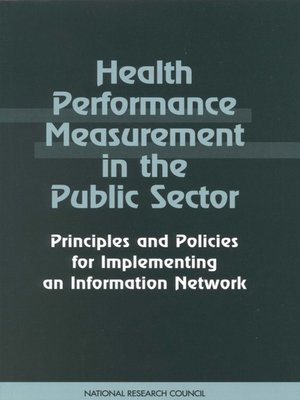 cover image of Health Performance Measurement in the Public Sector